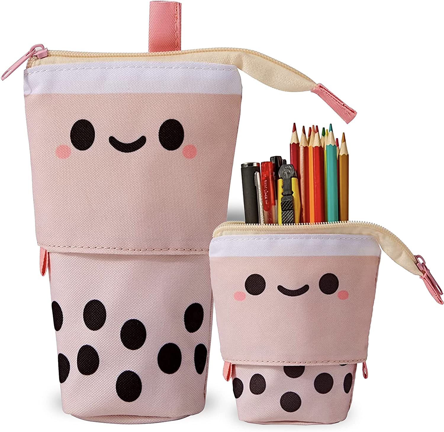 Elpis Cute Telescopic Pencil Case, Pop Up Stationery Case, Kawaii Standing  Pencil Pouch for School Students Girls Boys 
